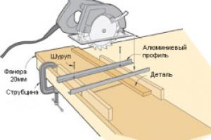 How to make a table for a circular saw Table for a circular saw from plywood