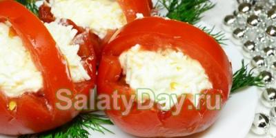 Snack tomatoes one day with garlic and onions How to prepare a tomato snack