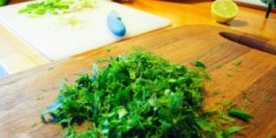 Recipe Scrambled eggs with herbs